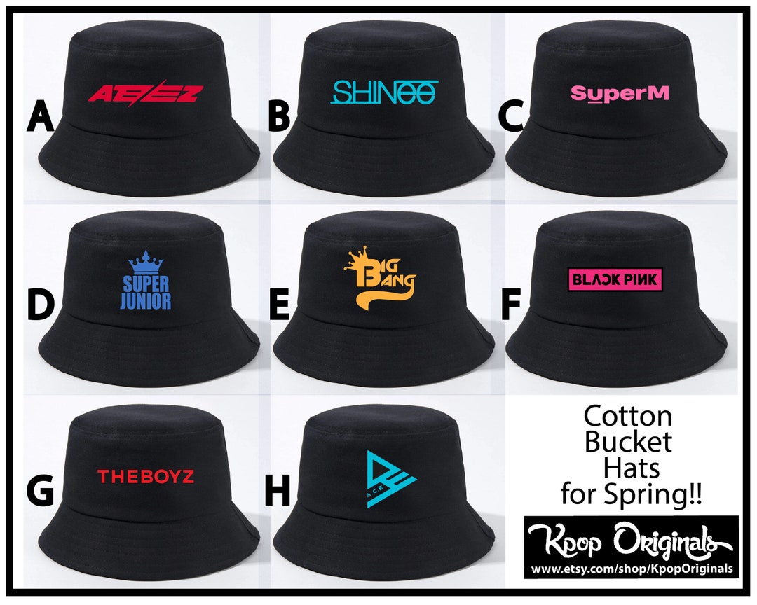 Trendy Spring BUCKET HATS Stray Kids Exo Big Bang Got7 Etsy