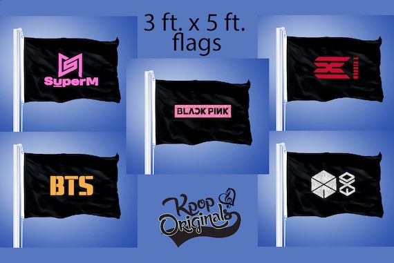 Kpop Fan FLAG Show Your Pride ateez Monsta X ACE A.C.E. | Etsy