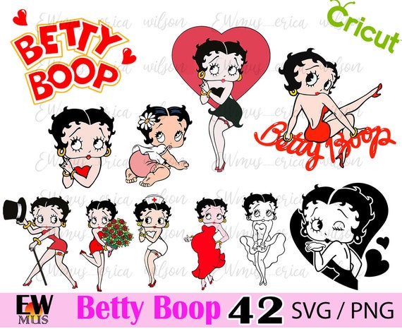 Betty Boop SVG Bundle Betty Bop Svg Layered SVG Cricut | Etsy Singapore