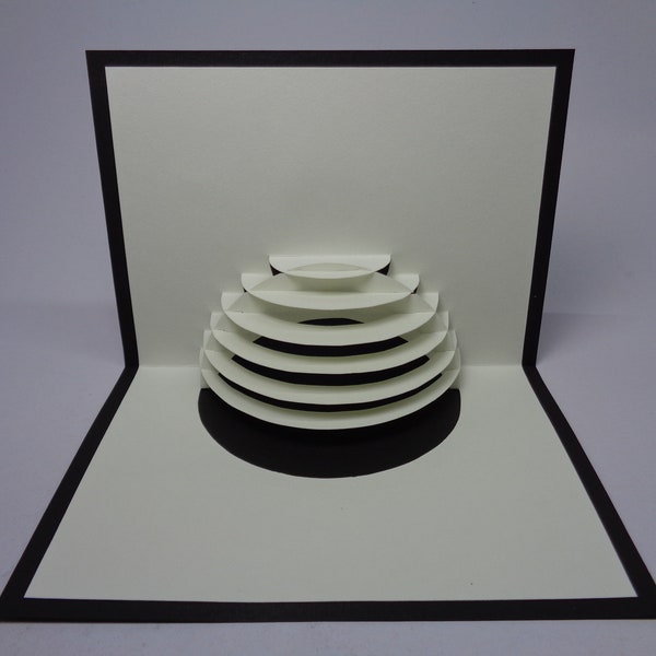 Semicircle Origamic Architecture Pop Up Card