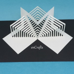 Carte pop-up Konferenz Der Pyramiden Architecture origamique