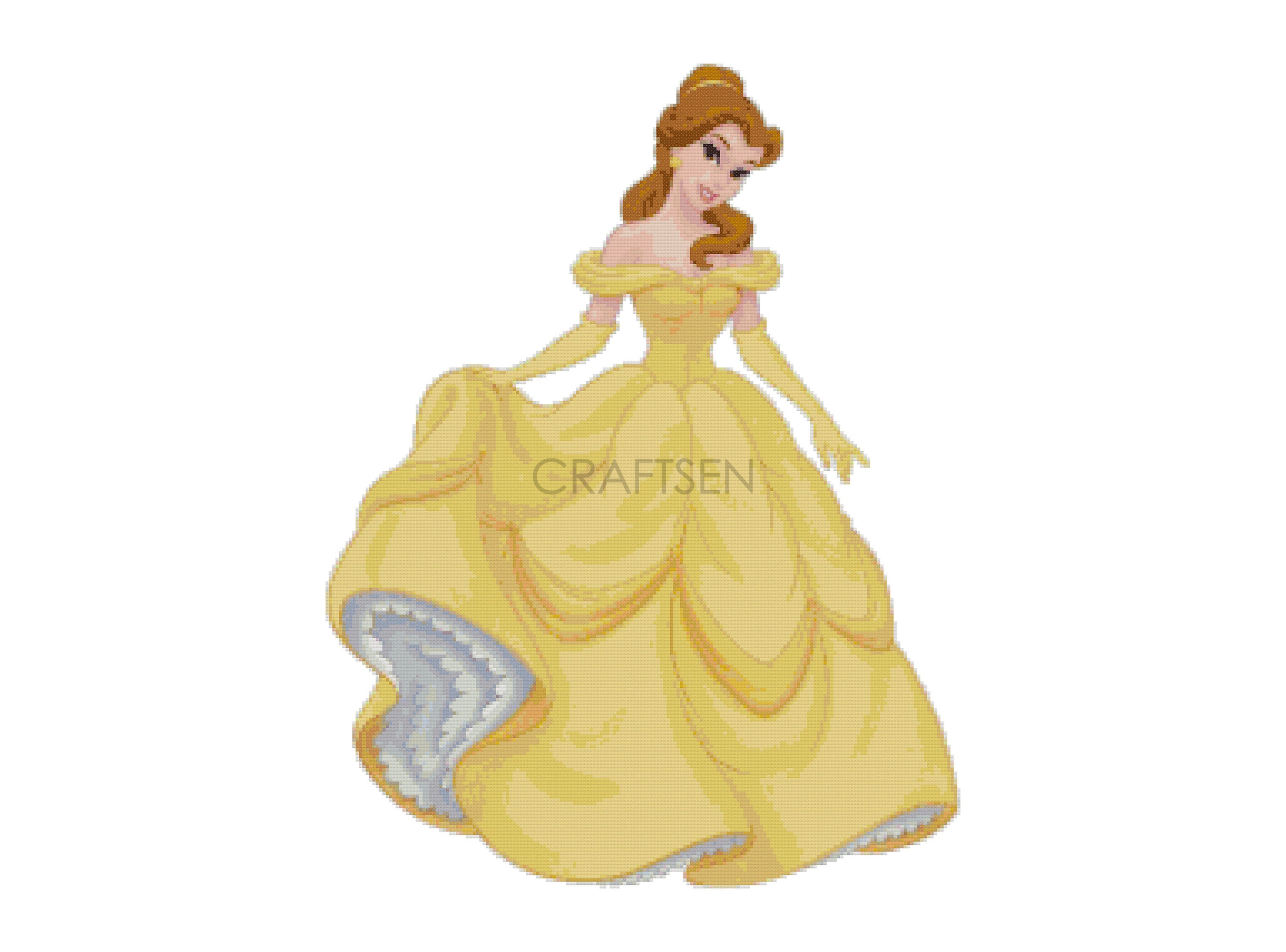 Belle Beauty and the Beast 4 Cross Stitch Patterns - Etsy