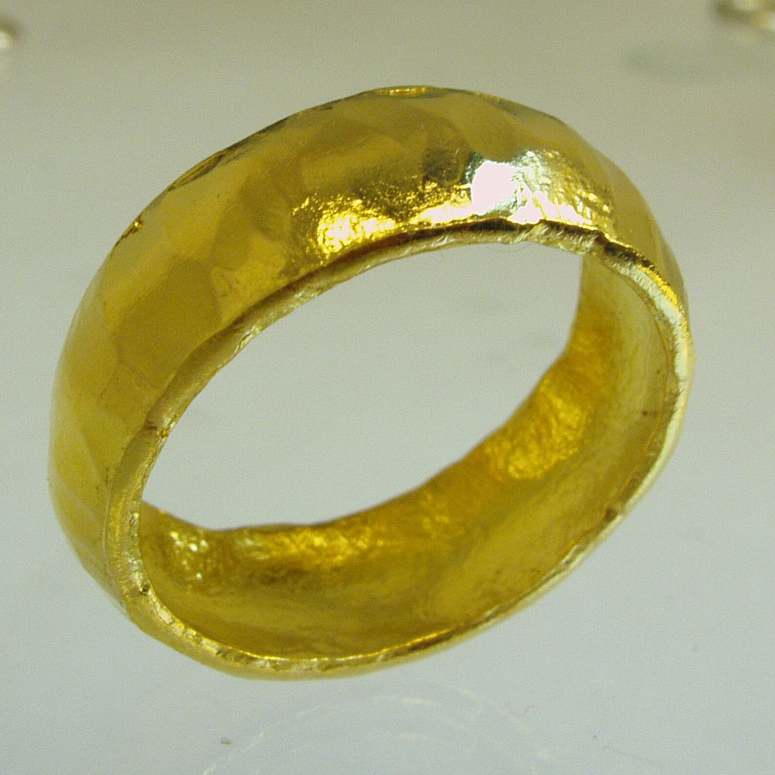 Pure Solid Gold Wedding Band 24 Karat Solid Gold Ring100 Etsy