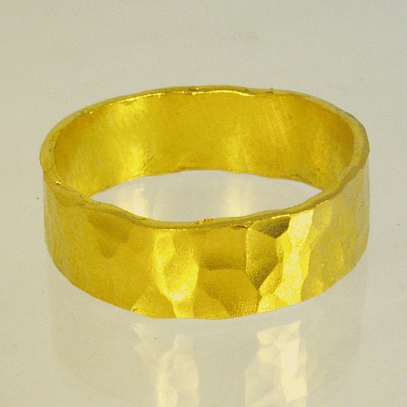 Buy Pure Gold Mens Wedding Band, 24 Karat Solid Gold Ring,100% Pure  Recycled Gold, Unisex Ring, Recycled Gold, Made to Order Ring,size 10 Ring  Online in India - Etsy