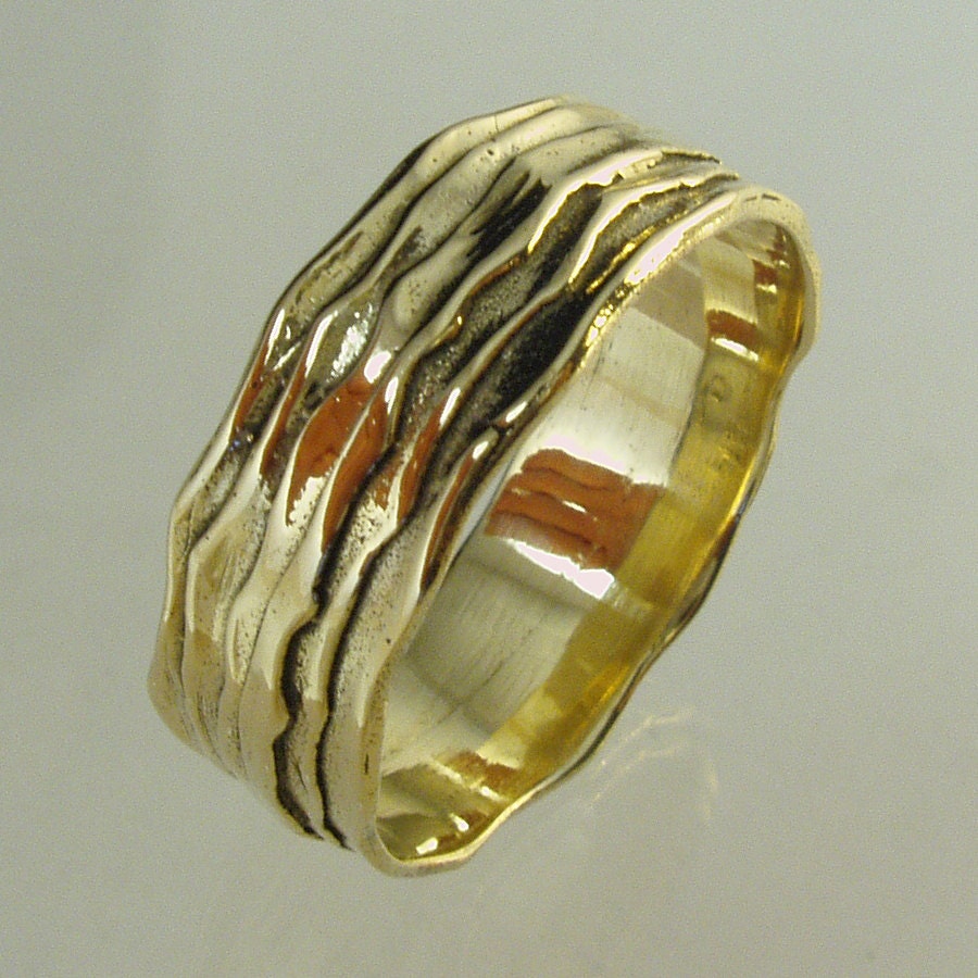Unisex Wedding Band Man Wedding Gold Ring Recycled Gold - Etsy