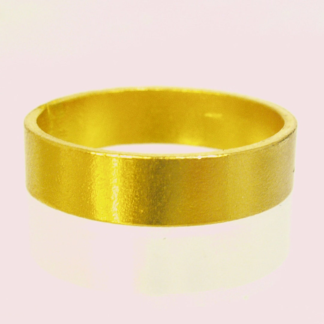 Pure Solid Gold Wedding Band, 24 Karat Solid Gold Ring,100 Pure
