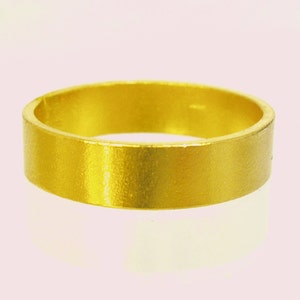 Pure Solid gold wedding band, 24 Karat solid gold ring,100% pure recycled gold, unisex ring, Recycled gold