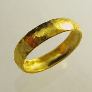 24 Karat ring, unisex ring, Man Wedding Band,  Woman Wedding Band, Pure gold ring, Recycled gold, Made To Order  ring