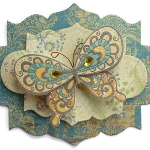 Butterfly, Scrapbook Embellishment, Paper piecing, gift tags, Scrapbooking Layouts, Cards, Mini Albums, brag book, Crafts, journal