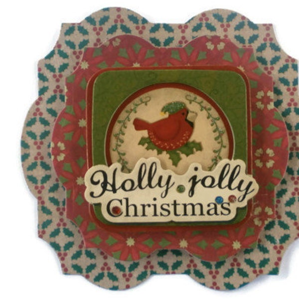 Christmas, bird, Scrapbook Embellishment, Paper piecing, gift tags, Scrapbooking Layouts, Cards, Mini Albums, brag book, Paper Crafts