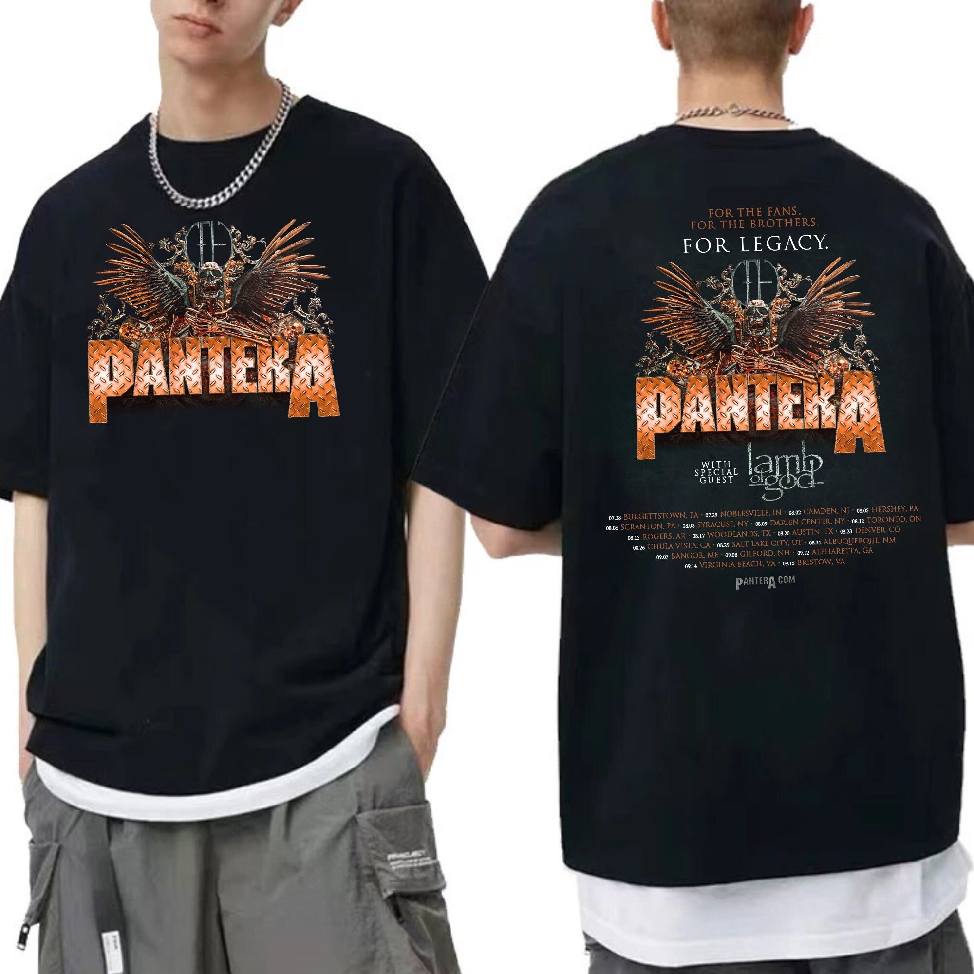 Discover パンテラ メンズ レディース Tシャツ Pantera 2023 Tour