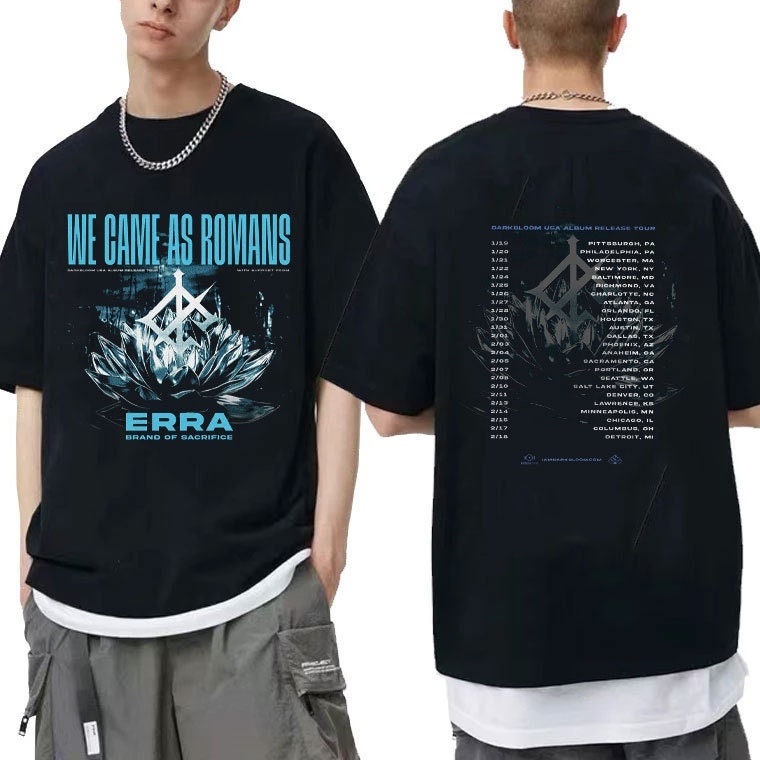 Discover Came As Romans Darkbloom USA Tour 2023 Shirt, We Came As Romans Band Shirt