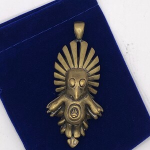 Quetzalcoatl Pendant, Bag charm, Zipper charm, Altarpiece Deity, "QuetzalMini"