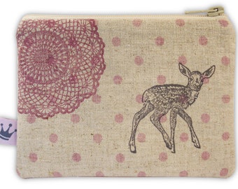 Mini Zipper Pouch «Bambi purple»