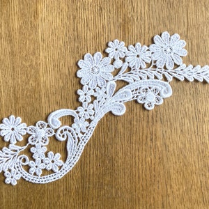 Medium lace applique, Applique, Wedding dress, Lace, Venice lace applique, Venice lace, Bridal, flower applique