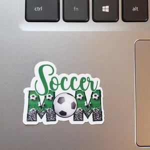 Fußball-Mama-Aufkleber Sie wählen Größe für Laptops, Becher und mehr