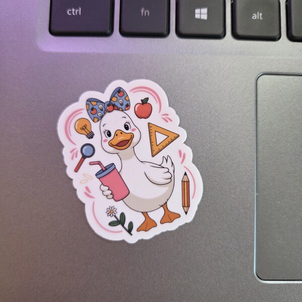 Cute Teacher Goose Sticker You Pick Size for Laptops Tumblers and More