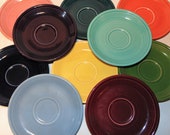 Replacement Fiestaware Tea Cup Saucer Plate, Homer Laughlin Dinnerware, Made In USA, Vintage Dinnerware, Choice of Colors
