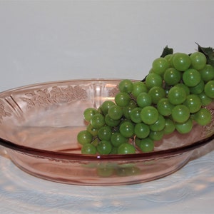 Pink Cabbage Rose or Sharon Bowl, Federal Glass, Pink Depression