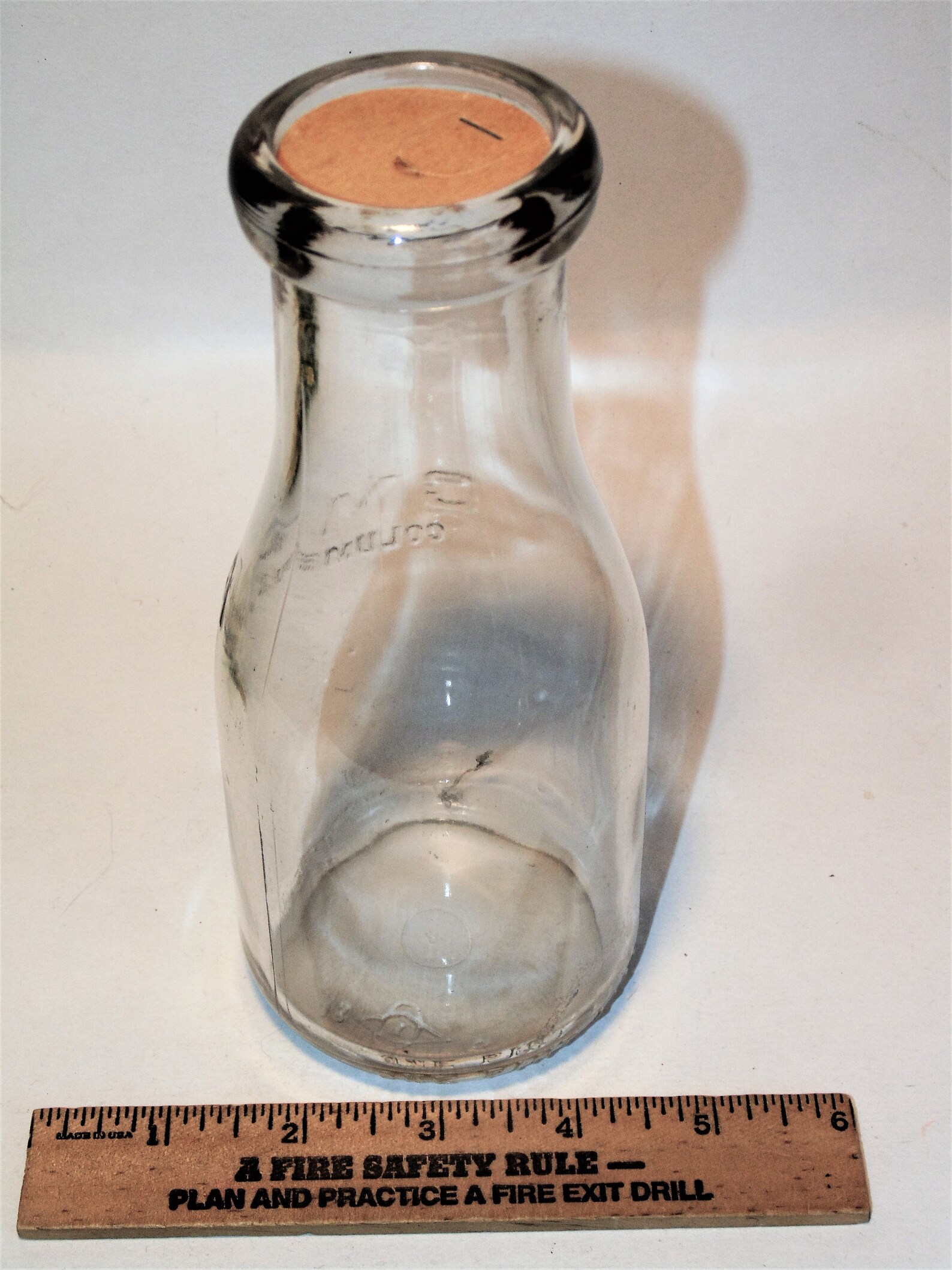 Vintage Glass Milk Bottle One Pint CMDA Columbus Ohio | Etsy