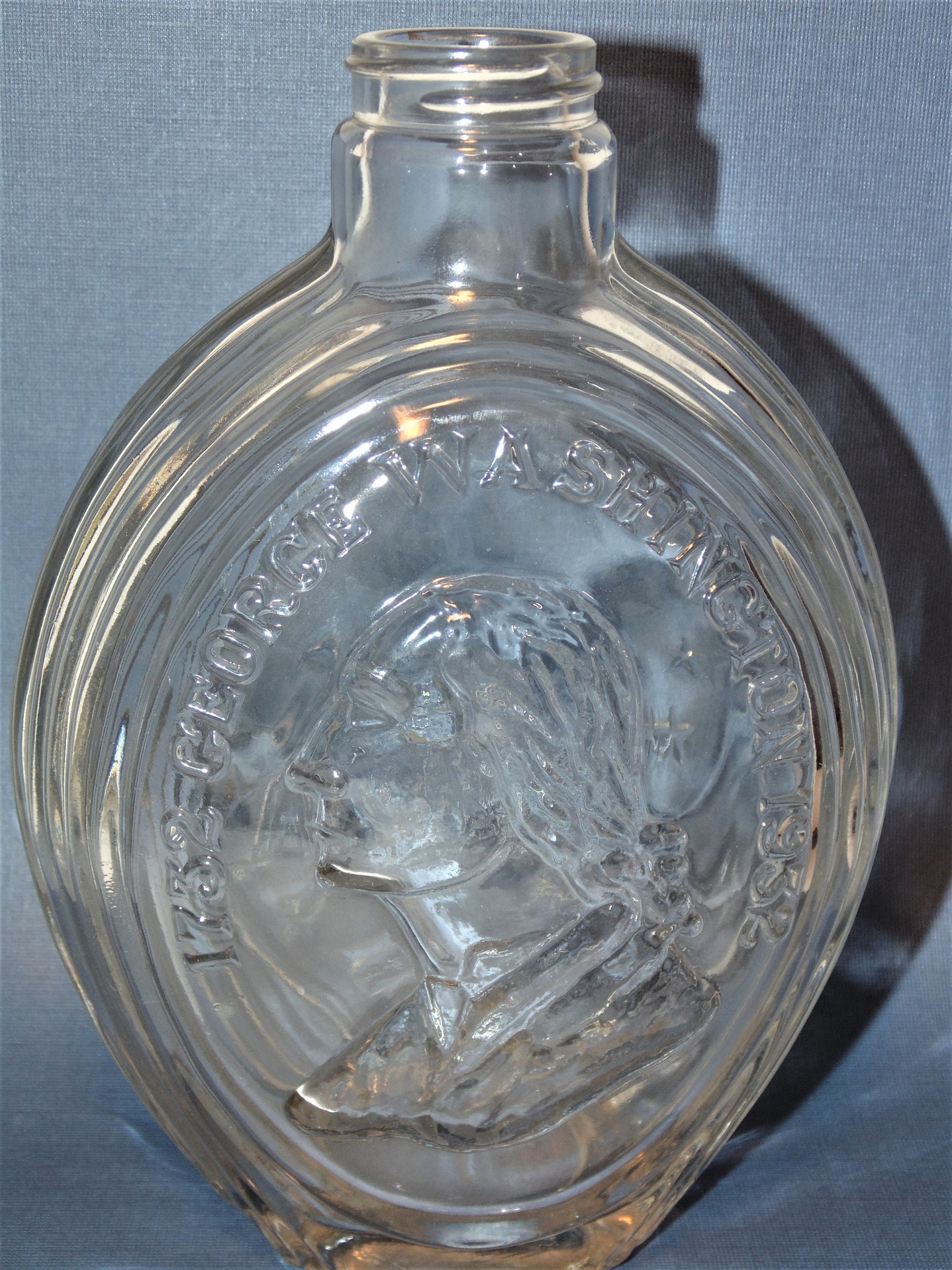 Glass Flask Bottle Washington Bicentennial 17321932 Etsy