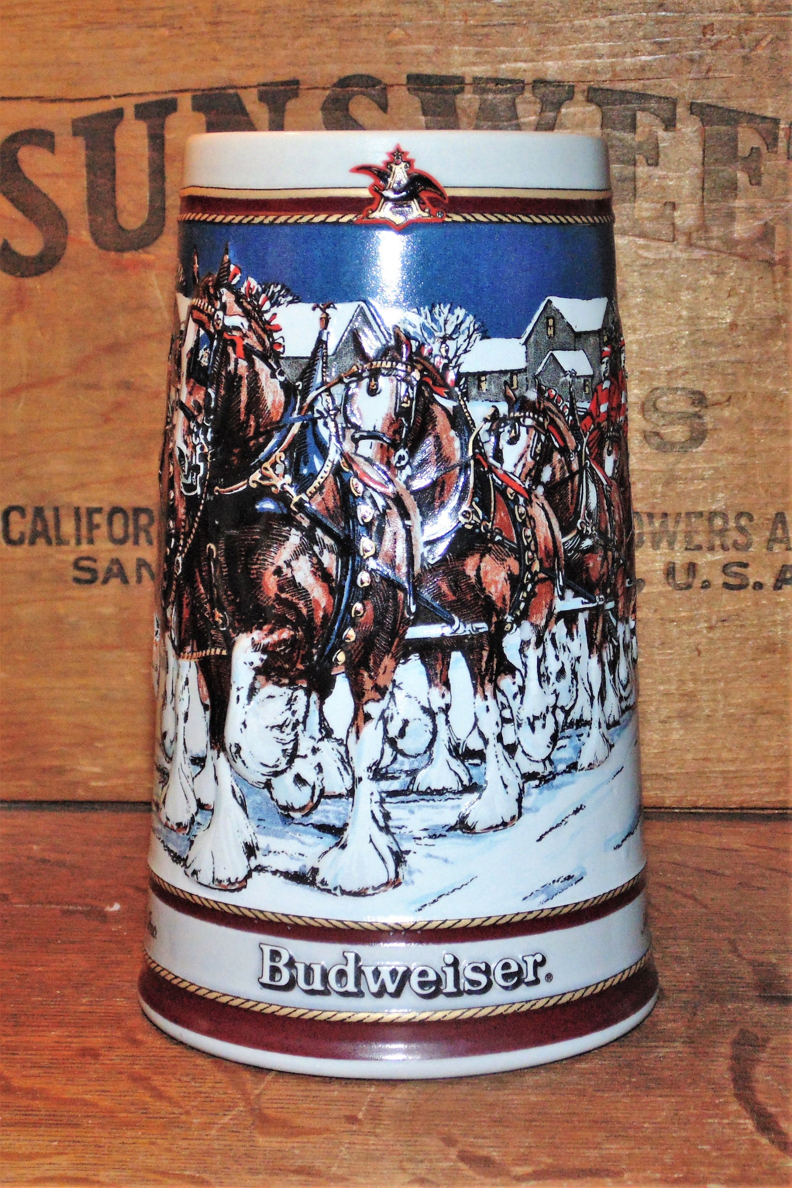 1989 Budweiser Beer Stein Mug Collector's Series Etsy