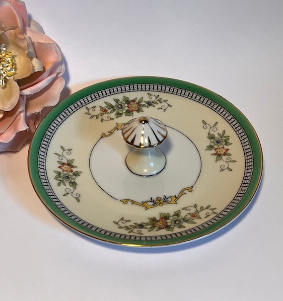 Plato de servidor de lim n Noritake Morimura Roseara con vajilla