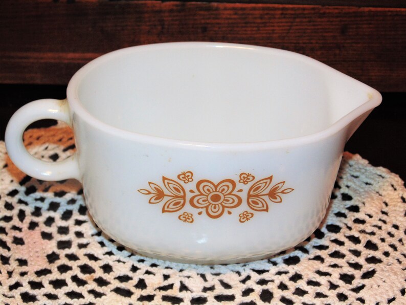 Pyrex Gravy Server Corelle Compatibles Butterfly Gold Pattern Etsy