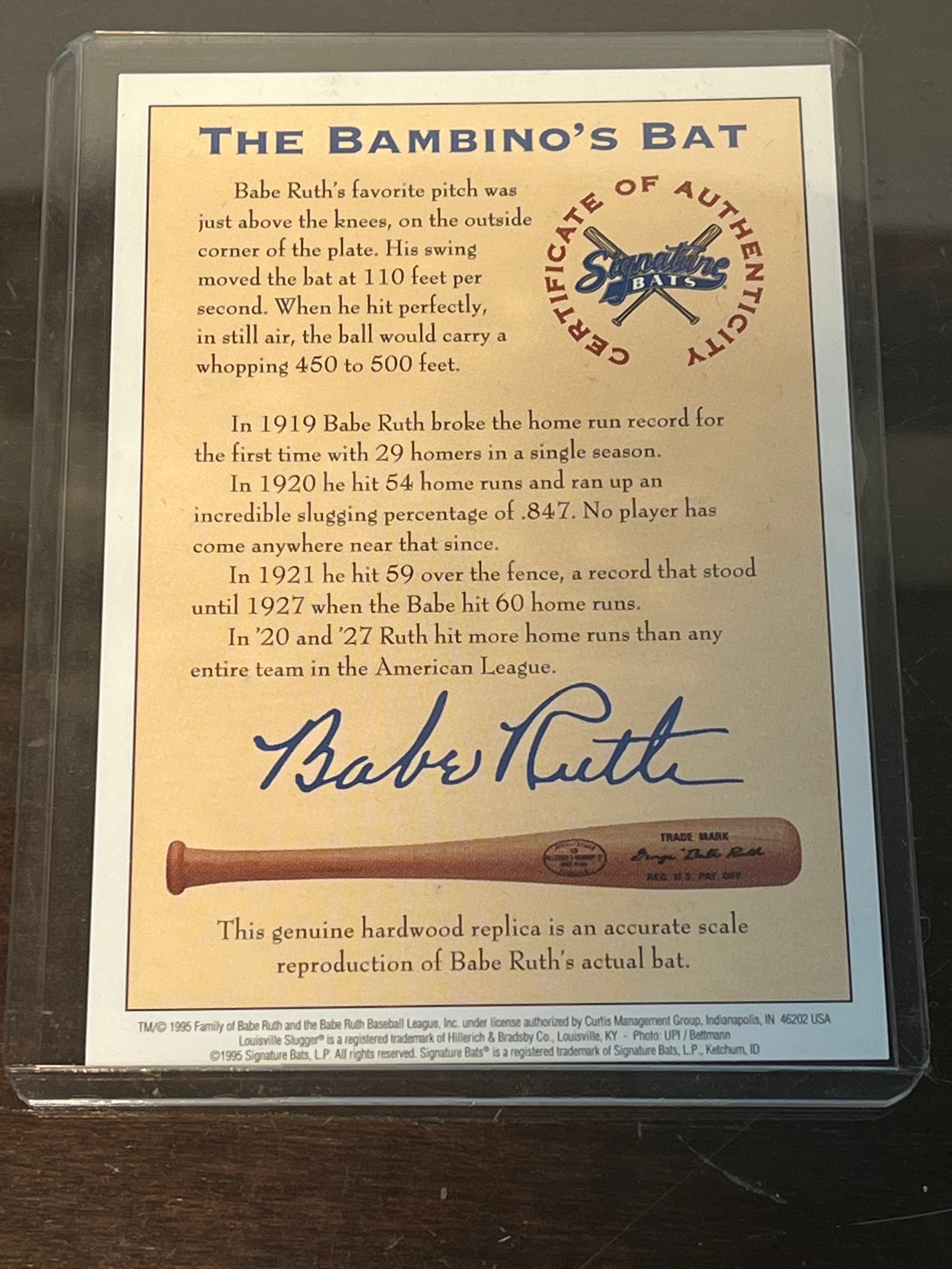 Babe Ruth Pink Mini Bat