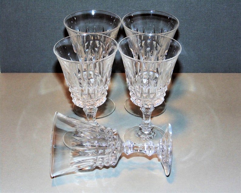 Cut Crystal Cordial Glasses Vintage Stemware Set of 5 Etsy