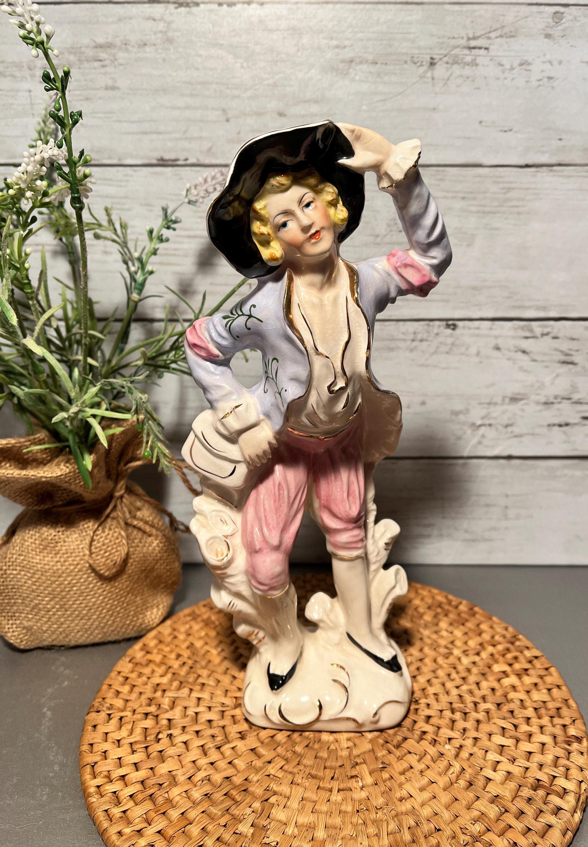 Vintage Renaissance Boy Figurine, Home Decor, Collectible Statue