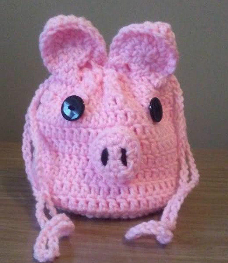 Pig Purse Crochet Pig Purse Handmade Purse Crochet Purse Etsy