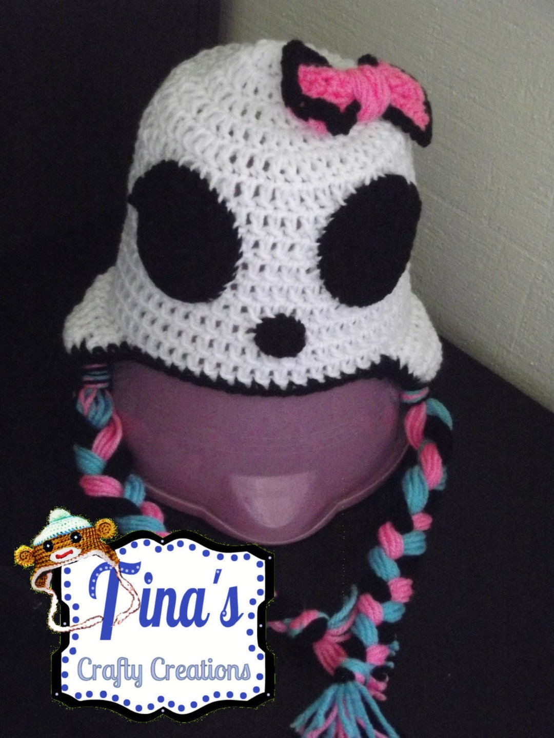Girl Monster Hat Crochet Hat Winter Hat Monster Hat Photo Etsy