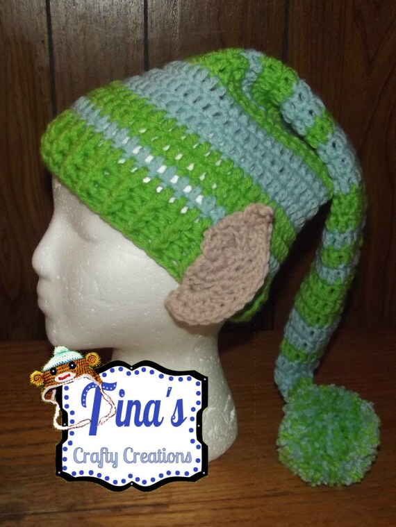 Elf Ears Hat Crochet Elf Hat Photo Prop 