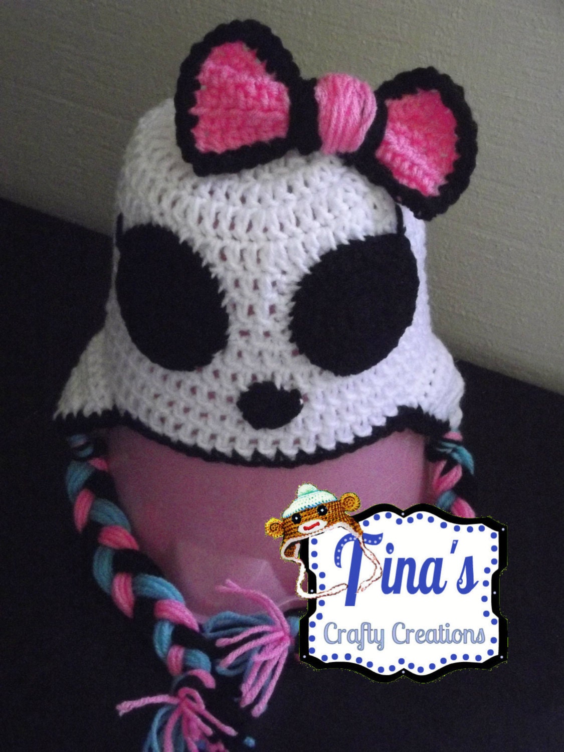 Girl Monster Hat Crochet Hat Winter Hat Monster Hat Photo Etsy