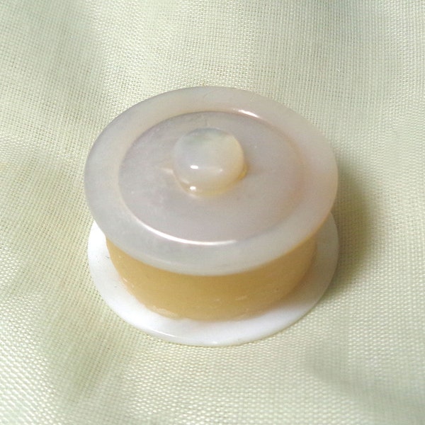 Historic style Mother of Pearl Thread Waxer – Large base - 18th c Colonial – 19th c Victorian era