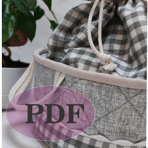 Fabric Bread Basket Sewing Pattern | PDF Digital Download: Full Size ...