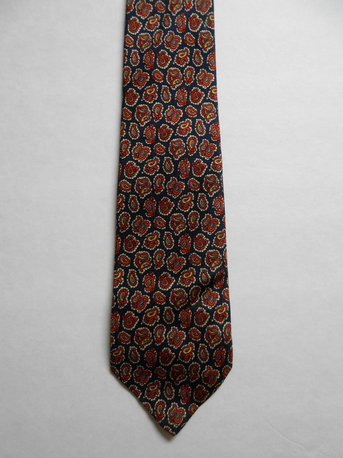 Vintage Marshall Fields Paisley Silk Necktie - Etsy