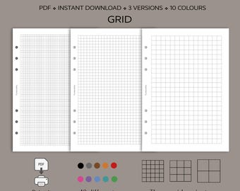 A5 printable planner paper / nstant download PDF /