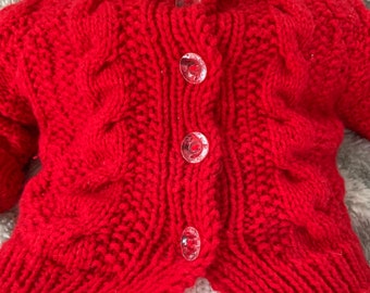 Cardigan with clear buttons for 9-12 m