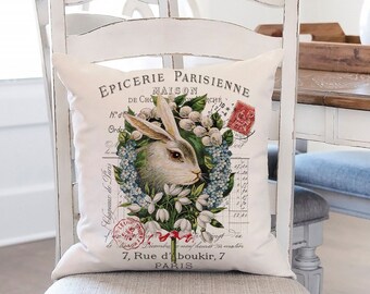 Victorian Easter Rabbit Image: French Farmhouse Printable (Digital Download)