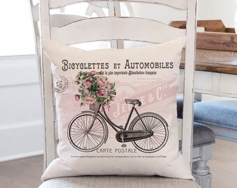 Shabby Chic Bicycle with Roses PNG, French Cottagecore Design (Digital Download)