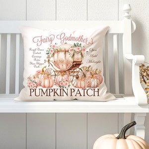 Parche de calabaza PNG con transferencia Shabby Chic para otoño, decoración DIY imprimible, rosas rosas de la Hada Madrina, carro de calabazas, decoración cottagecore para Halloween