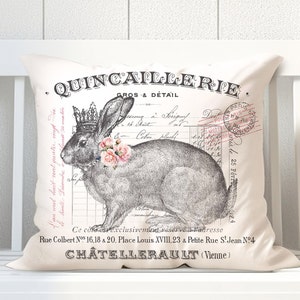 País francês para impressão faça você mesmo transferência digital primitivo fazenda coelho coelho cottagecore shabby chic rosas imagem arte lixo diário design