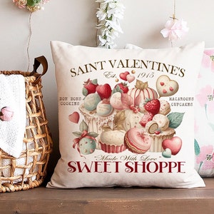 Valentinstag Sweet Shop DIY digitale Übertragung Bildkunst viktorianisches rustikales romantisches abgestuftes Tablett-Kranz-Dekor-Saint Valentines-Bauernhaus