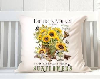 Sunflower Farmhouse PNG: Rustic Farmers Market Digital Image (Digital Download)