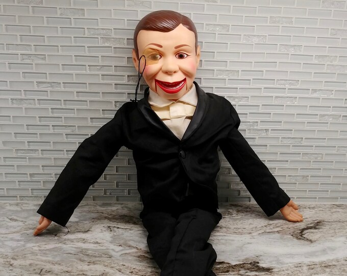 Vintage Charlie Mccarthy Ventriloquist Dummy by Goldberger Dolls