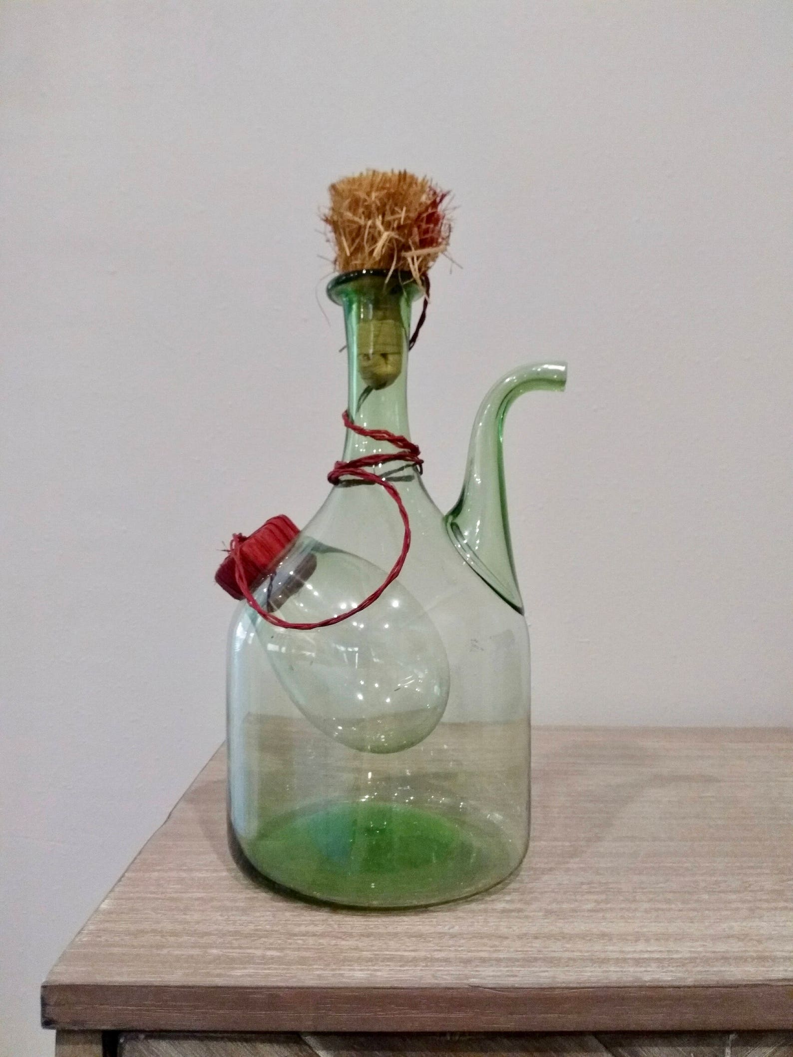 Green Princess House Wine Decanter with Ice Holder Etsy