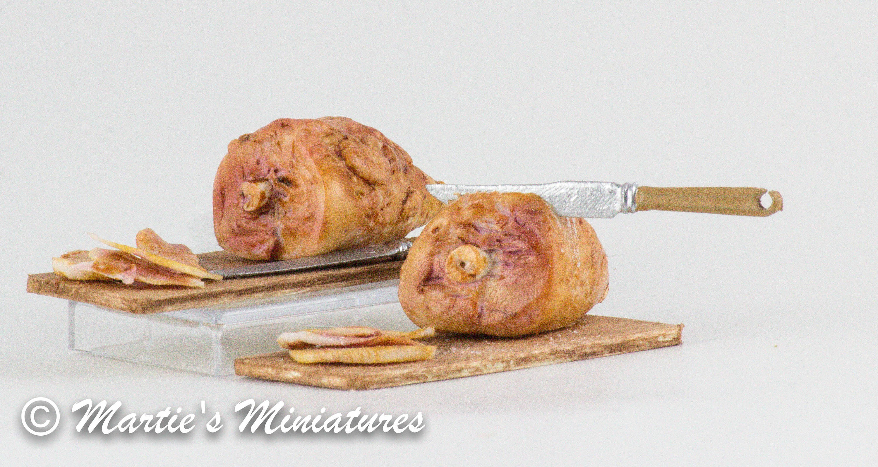 Ham on a Cutting Board Sliced Ham Prep Board Carving Ham Etsy