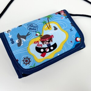 Wallet 'Pirates' blue